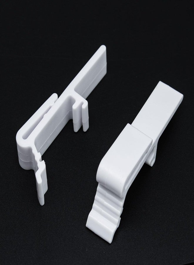 Surf turtle Blind Valance Clips 8PCS Blind Dust Cover Valance Clip,Vertical Curtain Clip Retainer Bracket for 1-1/2 Inch 1-9/16 Inch Rail Across The Top - Image 3